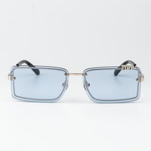 SALE!!!Off-White TAMPA Women Sunglasses Gold Blue Rectangular OERI13N TAMPA 7640